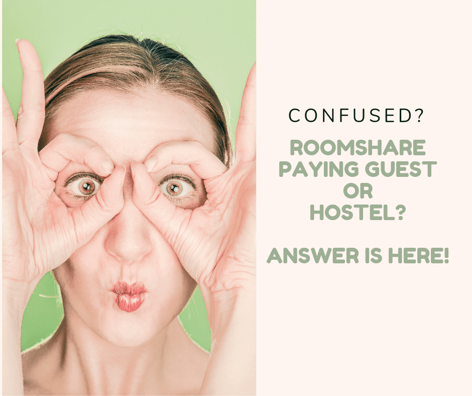deciding between paying guest pg roomshare hostel